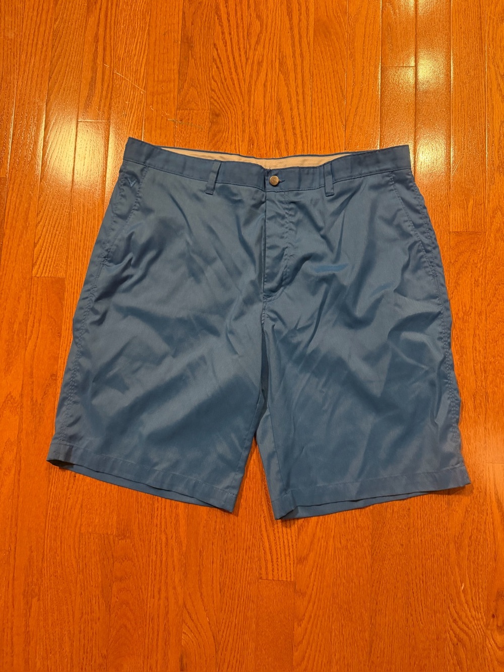 Callaway Golf 9" Horizontal Texture Shorts blue golf shorts size 38 men’s